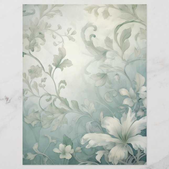 Floral Scrapbooking Papier (Voorkant)