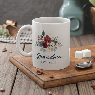 Floral Script Elegant Oma Custom Koffiemok