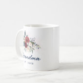 Floral Script Elegant Oma Custom Koffiemok (Voorkant links)