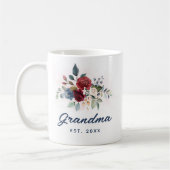 Floral Script Elegant Oma Custom Koffiemok (Links)