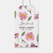 Floral Script-Vrijgezellenfeest Cadeaulabel (Voorkant)