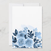 Floral Script Waterverf Bloom Rustic Wedding Save The Date (Achterkant)