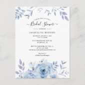 Floral Script Waterverf Flowers Vrijgezellenfeest Uitnodiging Briefkaart (Voorkant)