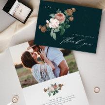  Floral Script Weddenschap Hartelijk dank