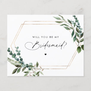 Floral Script zal je mijn Bridesmaid zijn
