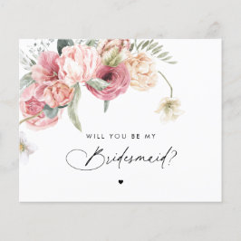 Floral Script zal je mijn Bridesmaid zijn