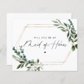 Floral Script zal je zijn mijn dienstmeisje (Voorkant / Achterkant)