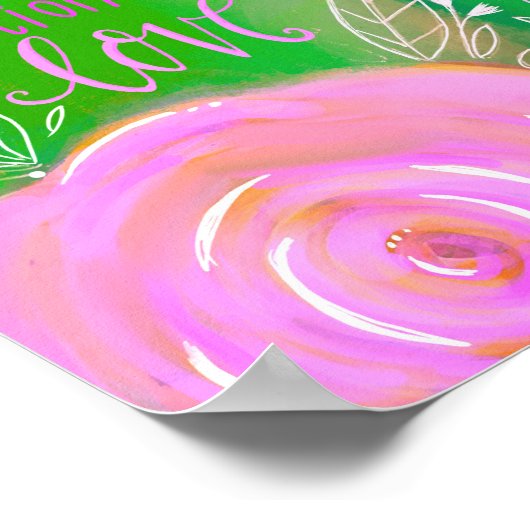 FLORAL SCRIPTURE ART PRINT ST DEZE QUOTE (Hoek)