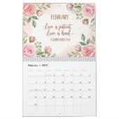 Floral Scripture Calendar  Kalender (Feb 2027)