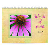 Floral Scripture Words of Faith Calendar Kalender (Hoes)