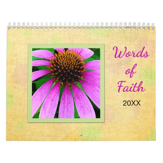 Floral Scripture Words of Faith Calendar Kalender (Hoes)
