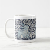 Floral Scroll Bunny Koffiemok (Links)