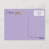 Floral Scroll Pixel Art Briefkaart (Achterkant)