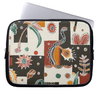 Floral Sea Life Pattern Laptop Bag – Ocean Flowers Sleeve