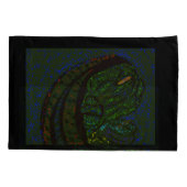 Floral Sea Monster Pillow Cases Kussensloop (Achterkant-Links)