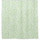 Floral Seafoam Green Pattern Spring Colors Douchegordijn (Voorkant)