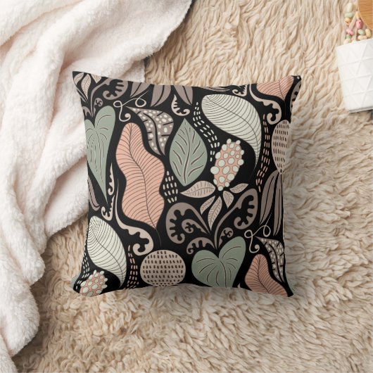 Floral Seamless Abstract Patroon Kussen (Deken)