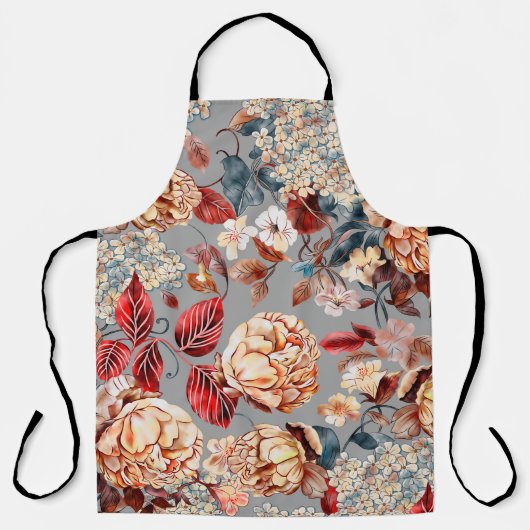 Floral seamless pattern, background In art nouveau Schort (Voorkant)