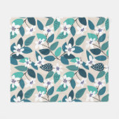 Floral seamless pattern. Beautiful white Fleece Deken (Voorkant (Horizontaal))