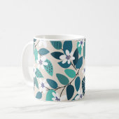 Floral seamless pattern. Beautiful white Koffiemok (Voorkant links)
