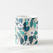Floral seamless pattern. Beautiful white Koffiemok (Center)