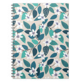 Floral seamless pattern. Beautiful white Notitieboek (Voorkant)