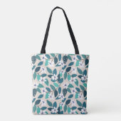 Floral seamless pattern. Beautiful white Tote Bag (Achterkant)