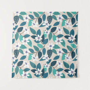 Floral seamless pattern. Beautiful white Wandkleed