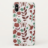 Floral seamless pattern birds and butterflies Case-Mate iPhone case (Achterkant)