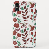 Floral seamless pattern birds and butterflies Case-Mate iPhone case (Achterkant)