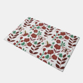 Floral seamless pattern birds and butterflies deurmat (Schuin)