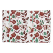 Floral seamless pattern birds and butterflies kussensloop (Achterkant-Links)