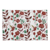 Floral seamless pattern birds and butterflies kussensloop (Achterkant-Rechts)