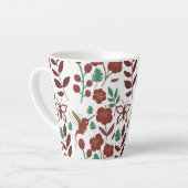 Floral seamless pattern birds and butterflies latte mok (Linkerhoek)