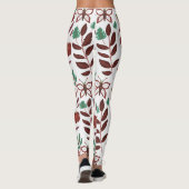Floral seamless pattern birds and butterflies leggings (Achterkant)