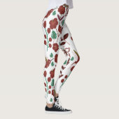 Floral seamless pattern birds and butterflies leggings (Rechts)