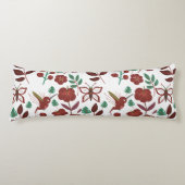 Floral seamless pattern birds and butterflies lichaamskussen (Voorkant)