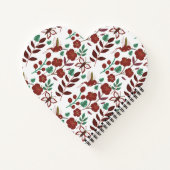 Floral seamless pattern birds and butterflies notitieboek (Achterkant)