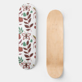 Floral seamless pattern birds and butterflies persoonlijk skateboard (Voorkant)