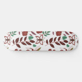 Floral seamless pattern birds and butterflies persoonlijk skateboard (Horizontaal)