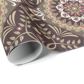 Floral Seamless Pattern Cadeaupapier (Rol Hoek)