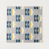 Floral seamless pattern design. Scandinavian style Wandkleed (Voorkant (horizontaal))