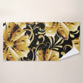 Floral seamless pattern. Flourish 3d wallpaper. Or Badhanddoek (Badhanddoek)