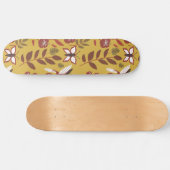 Floral seamless pattern flowers, butterfly, red persoonlijk skateboard (Horizontaal)