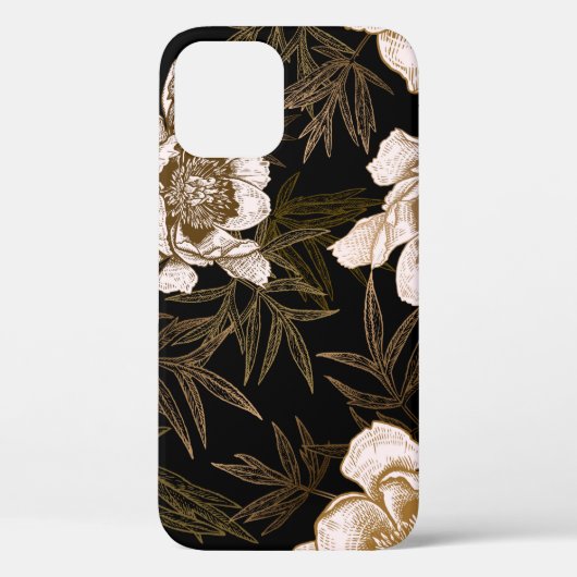 Floral seamless pattern. Garden flowers peonies an Case-Mate iPhone Case (Achterkant)