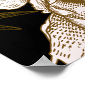 Floral seamless pattern. Garden flowers peonies an Poster (Hoek)