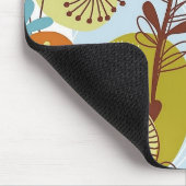 Floral Seamless Pattern retro goldens sinaasappels Muismat (Hoek)