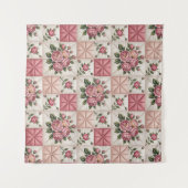  Floral Seamless Pattern, Roes Seamless Pattern Wandkleed (Voorkant (horizontaal))