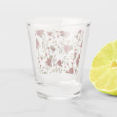 Floral seamless pattern shot glas (Achterkant)