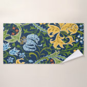 Floral seamless pattern with big flowers, lily and badhanddoek (Badhanddoek)